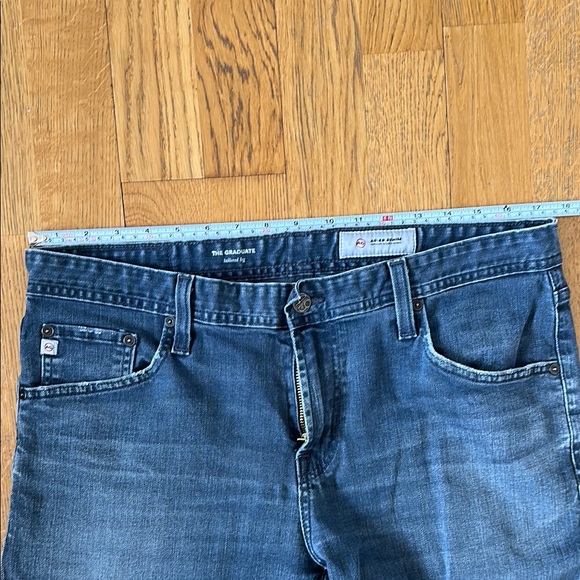 AG Adriano Goldschmied Blue Denim Jeans 33 – Classic Straight Leg Casual - Picture 7 of 11